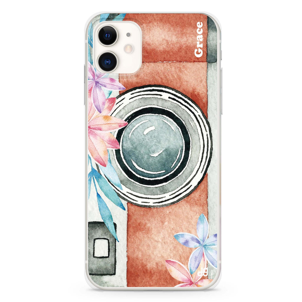 Watercolor Camera iPhone 11 水晶透明保護殼