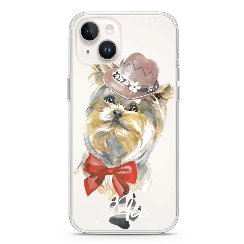 Yorkshire Terrier iPhone 14 Magsafe 兼容水晶透明保護殼