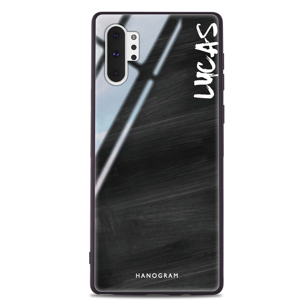Burst Black Samsung Note 10 Plus 超薄強化玻璃殻
