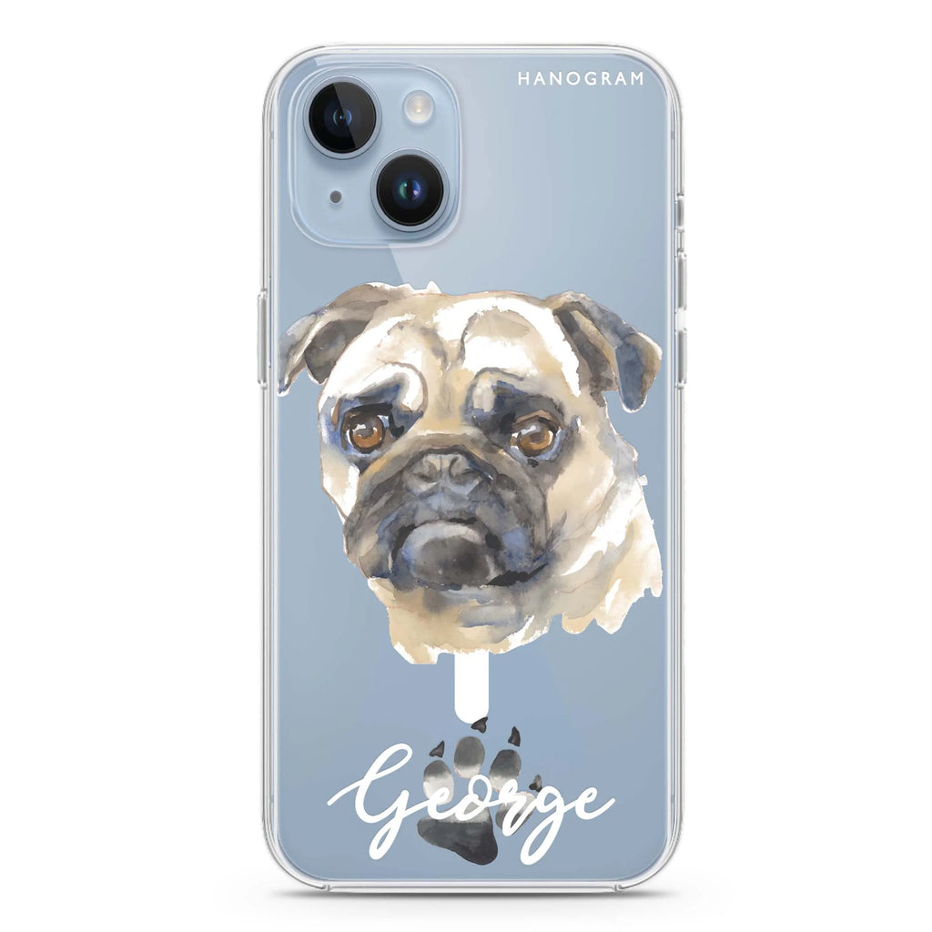 Pug iPhone 14 Plus Magsafe 兼容水晶透明保護殼