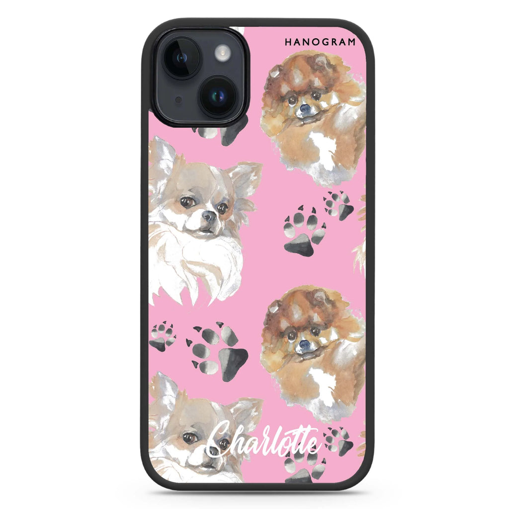 Pompom & Chihuahua iPhone 14 Plus Magsafe 兼容防衝擊保護殼