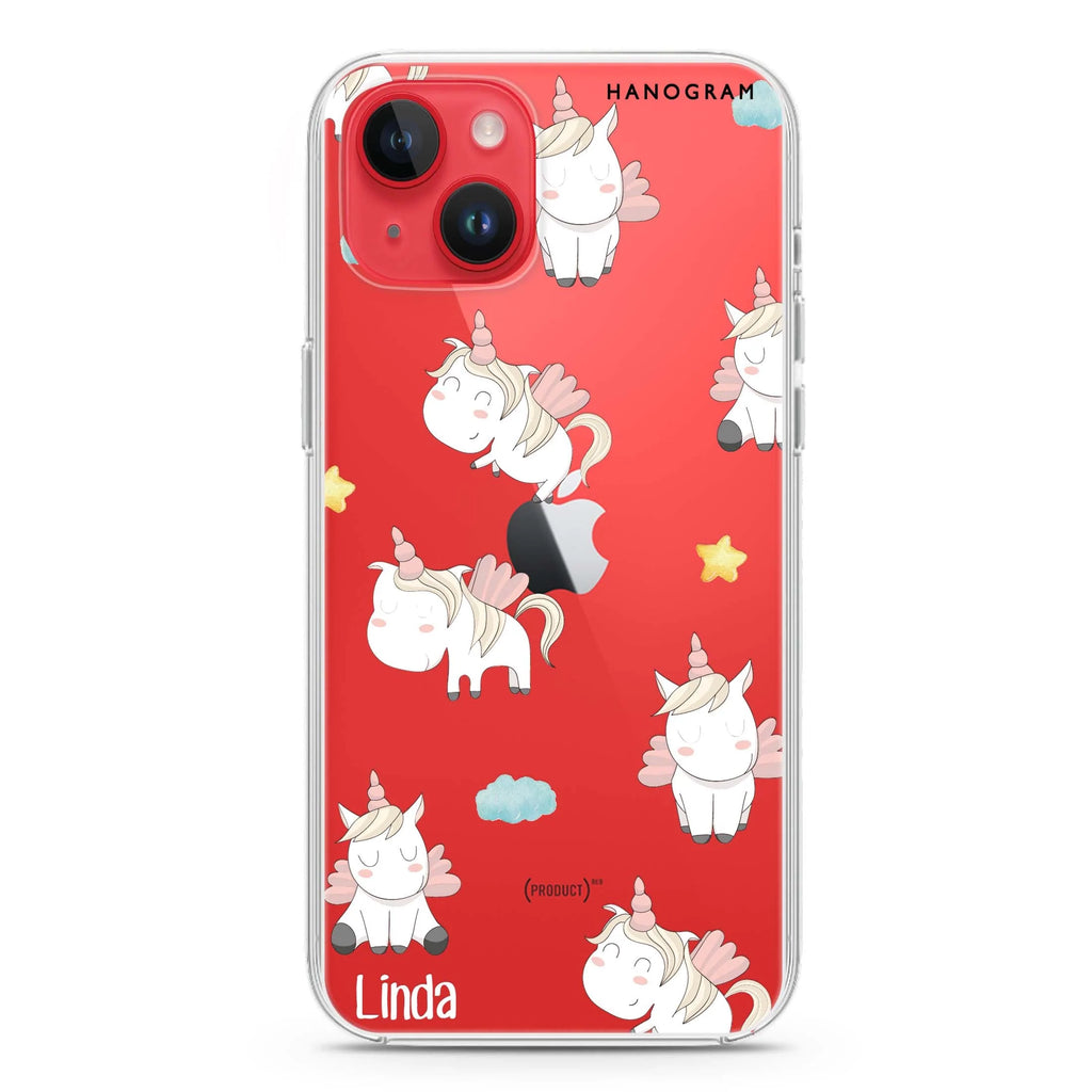 Baby Cute Unicorn iPhone 14 水晶透明保護殼