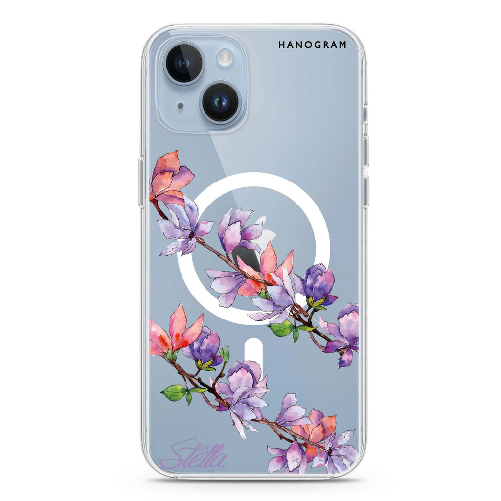 My Colour in Spring iPhone 14 Plus Magsafe 兼容水晶透明保護殼