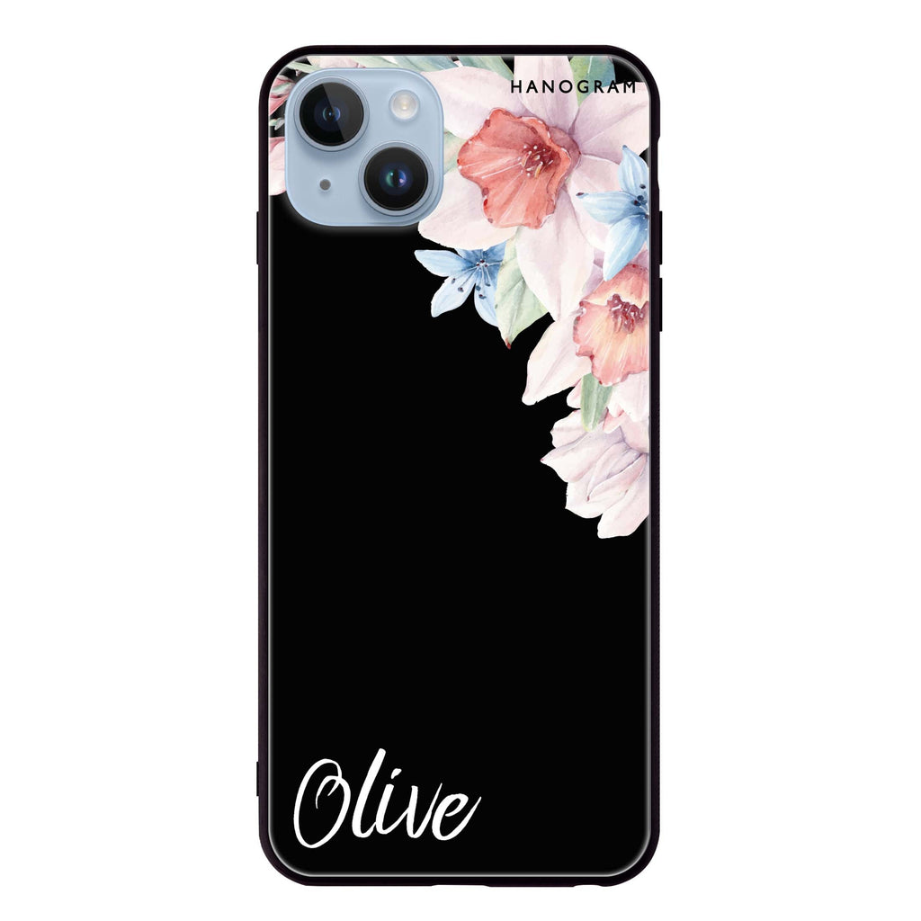 Glamour Floral iPhone 13 Mini 超薄強化玻璃殻