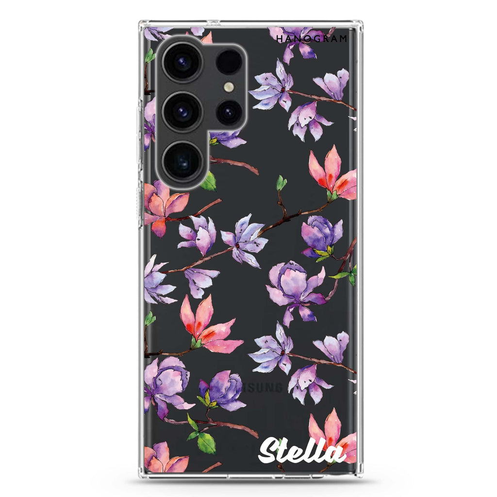 Colour In Spring Samsung Galaxy Ultra 可加名字透明保護殼，適用 S26/S25/S24/S23 Ultra，圖1