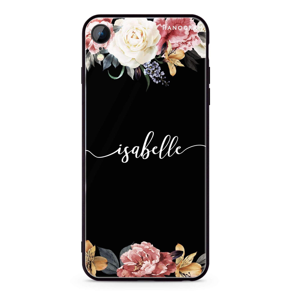 Art of Classic Floral iPhone XR 超薄強化玻璃殻