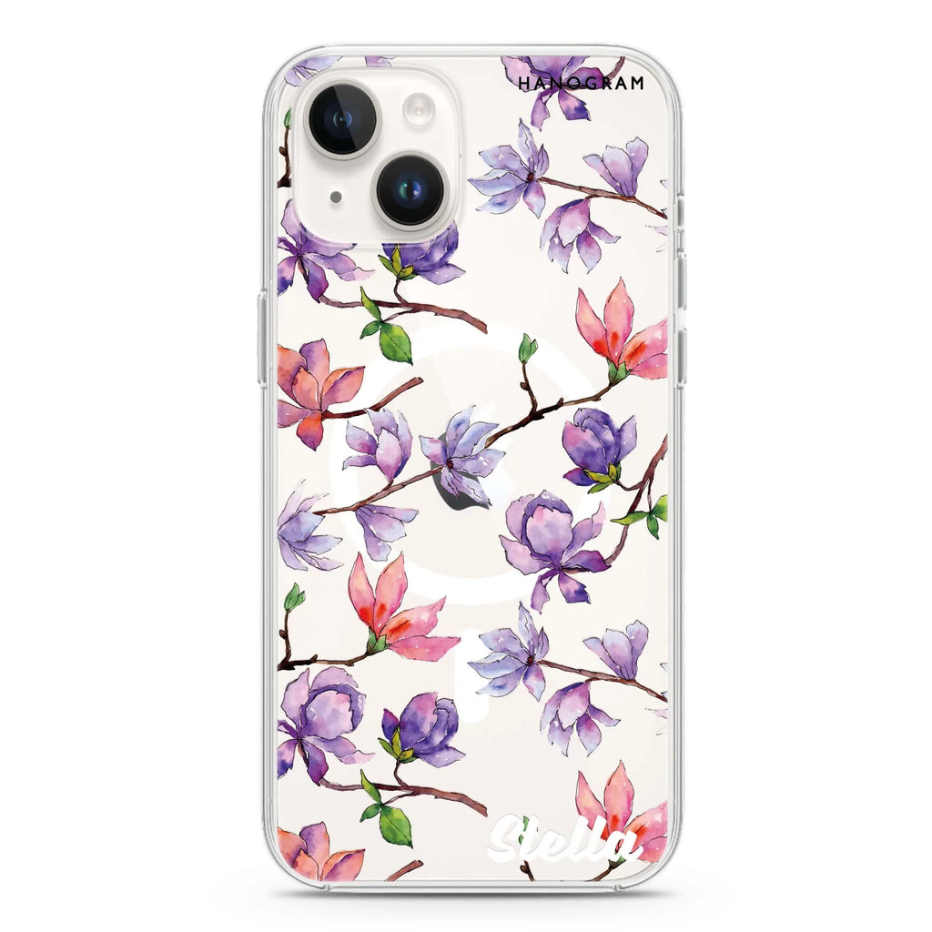 Colour In Spring iPhone 14 Magsafe 兼容水晶透明保護殼