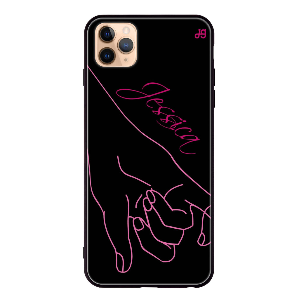 Left Hand Pinky Bump iPhone 11 Pro 超薄強化玻璃殻