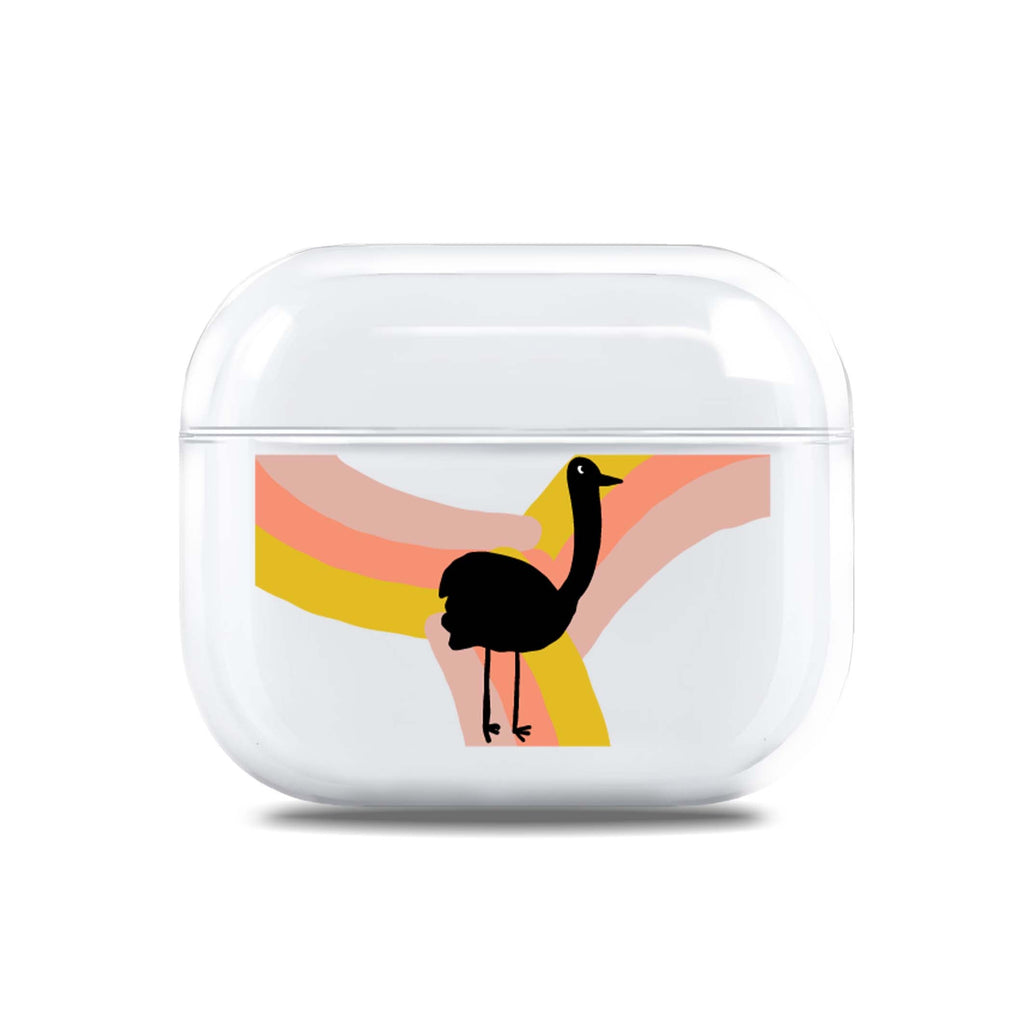 Rainbow Bird AirPods 透明保護殻