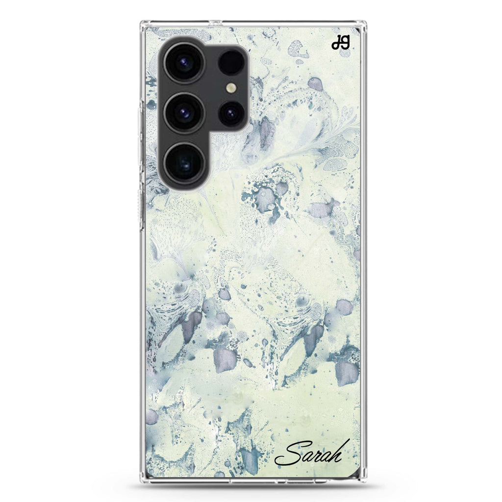 Vintage Marble Samsung Galaxy Ultra 可加名字透明保護殼，適用 S26/S25/S24/S23 Ultra，圖1