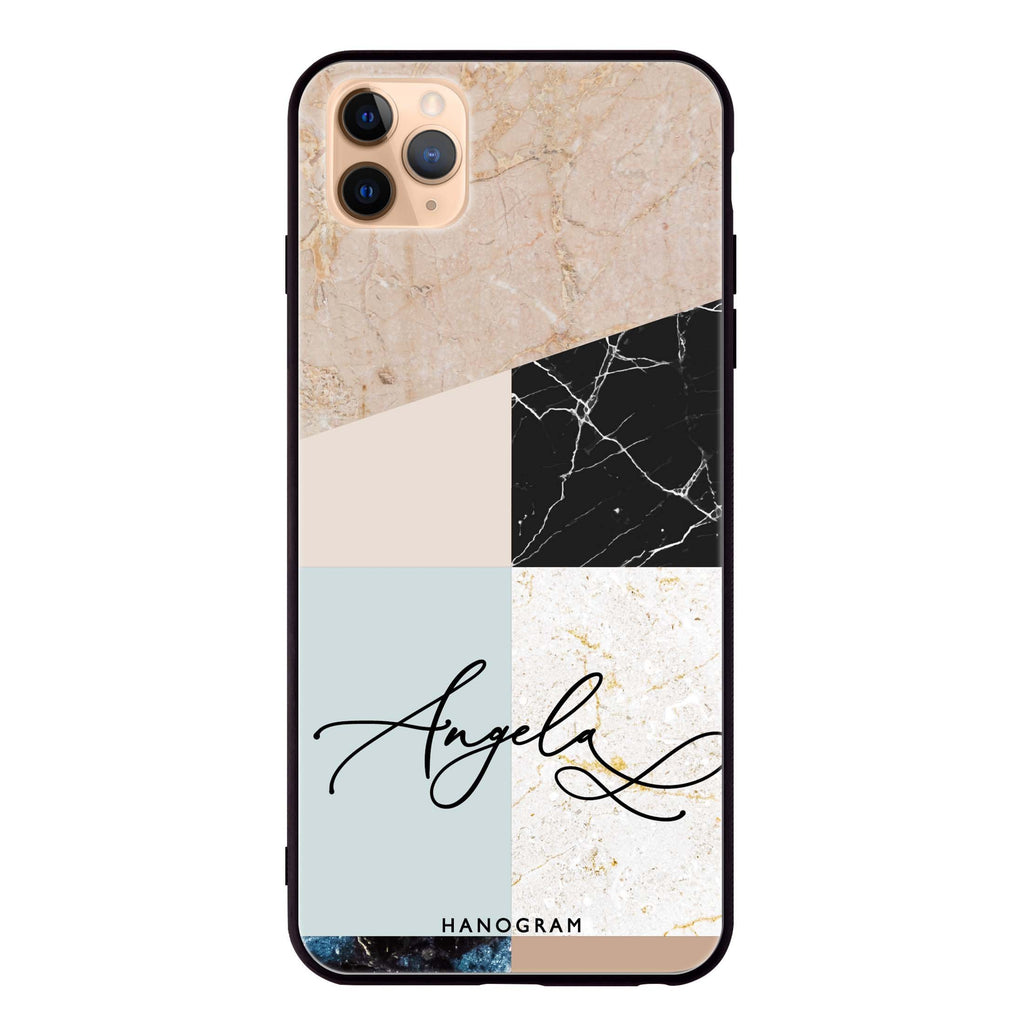 Marble Abstract V iPhone 11 Pro 超薄強化玻璃殻
