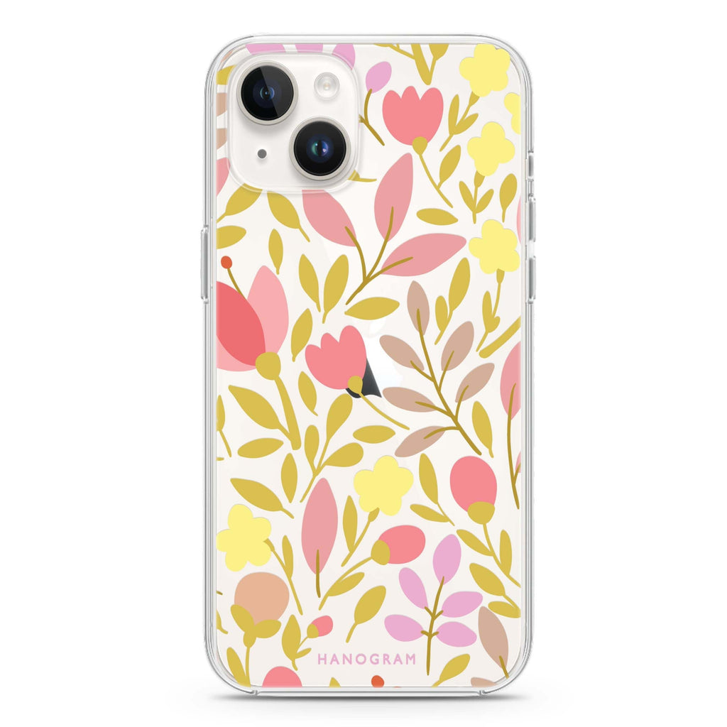 Floral iPhone 14 plus 水晶透明保護殼
