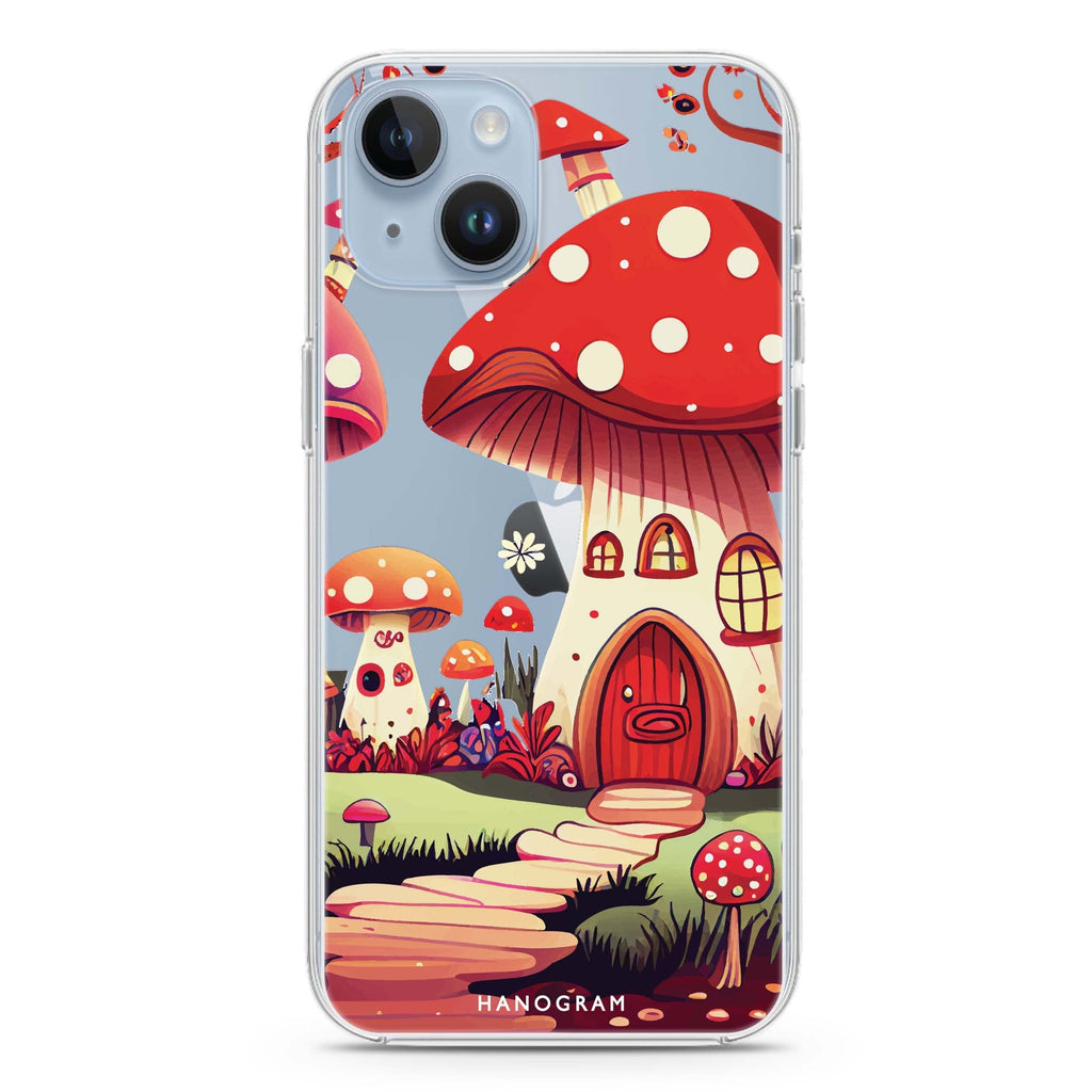 Mushroom Art iPhone 14 plus 水晶透明保護殼