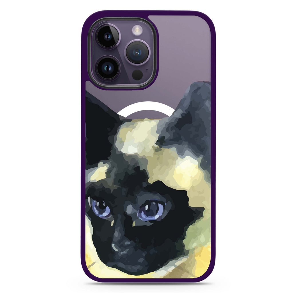 Watercolour Cat Magsafe 兼容防衝擊保護殼