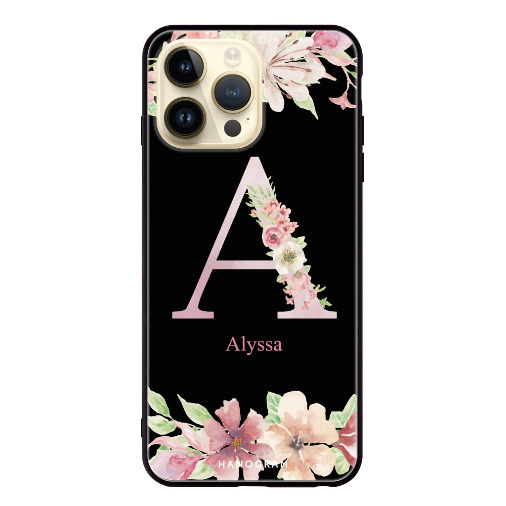 Monogram & Floral iPhone 超薄強化玻璃殻