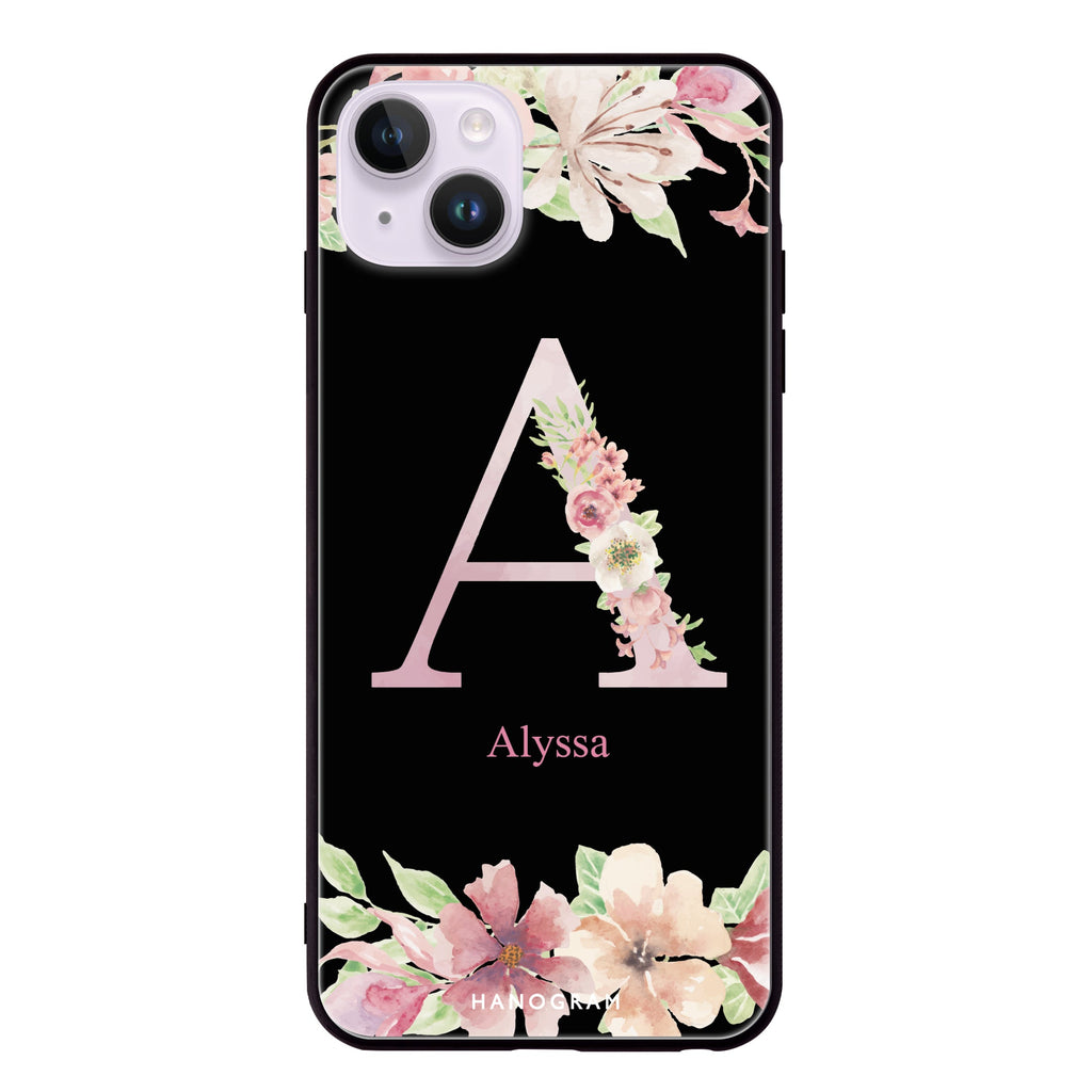 Monogram & Floral iPhone 14 超薄強化玻璃殻