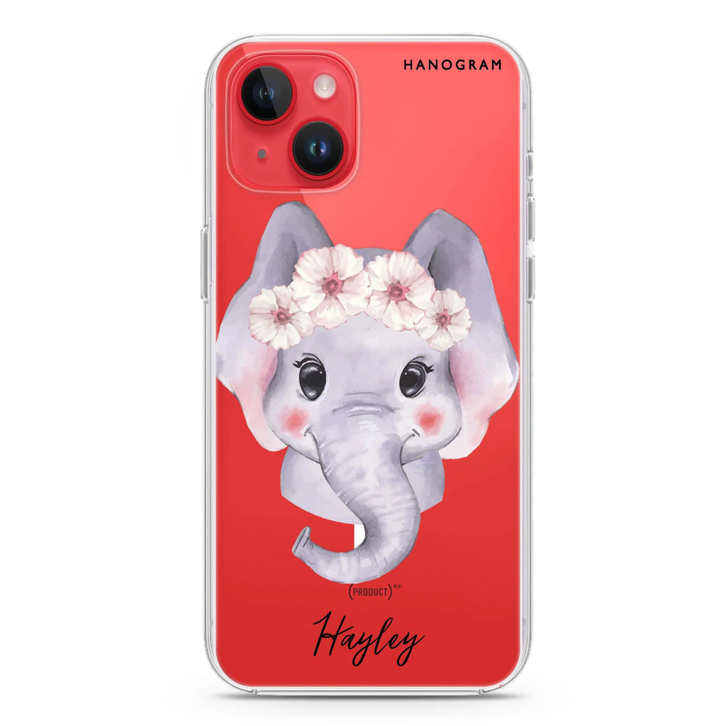 Baby Elephant iPhone 14 Plus Magsafe 兼容水晶透明保護殼
