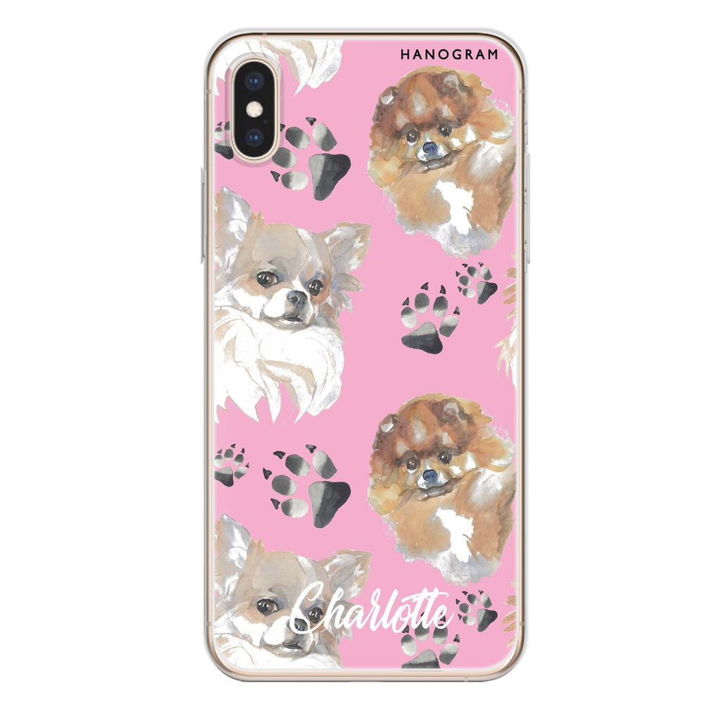 Pompom & Chihuahua iPhone X 水晶透明保護殼