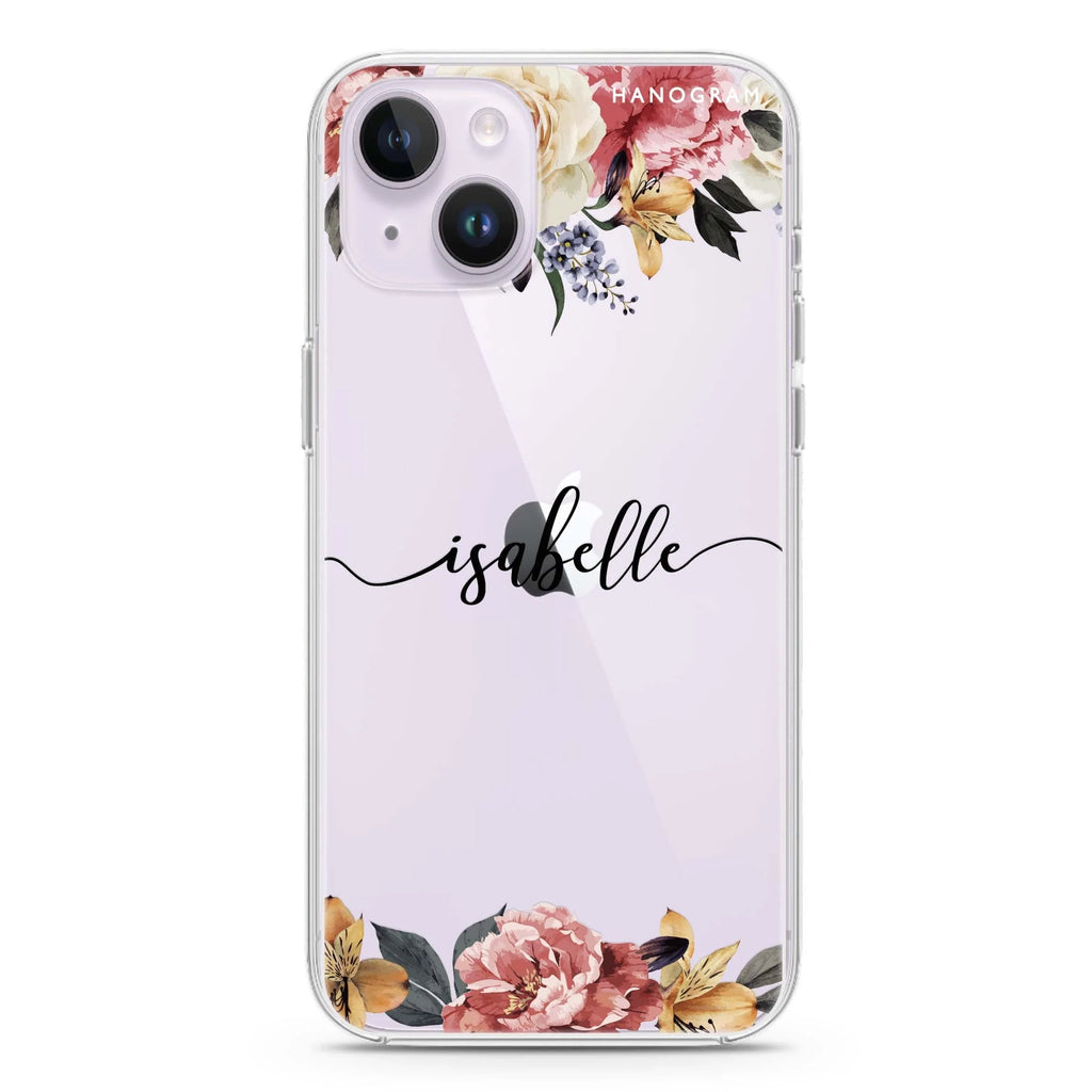 Art of Classic Floral iPhone 14 水晶透明保護殼