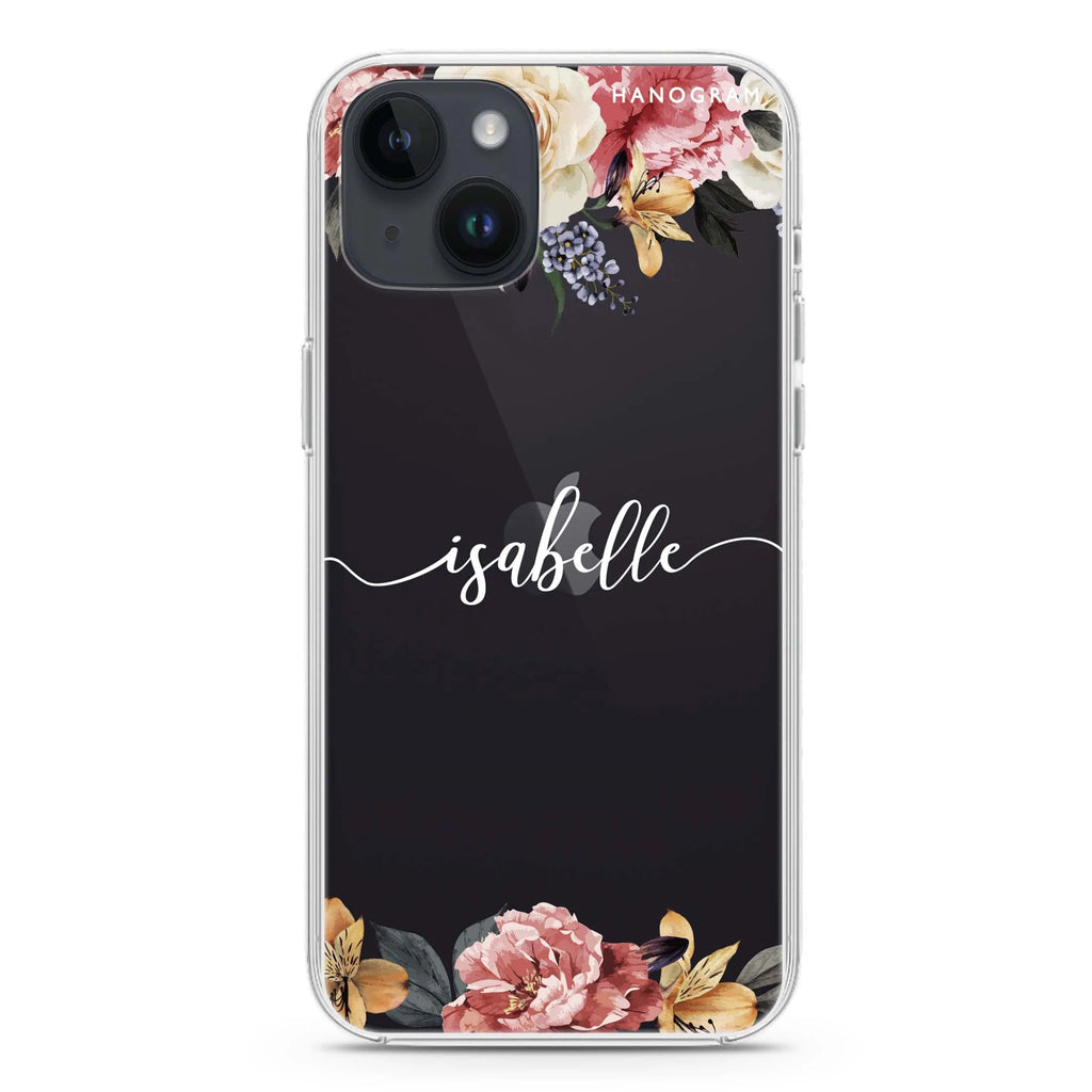 Art of Classic Floral iPhone 14 plus 水晶透明保護殼