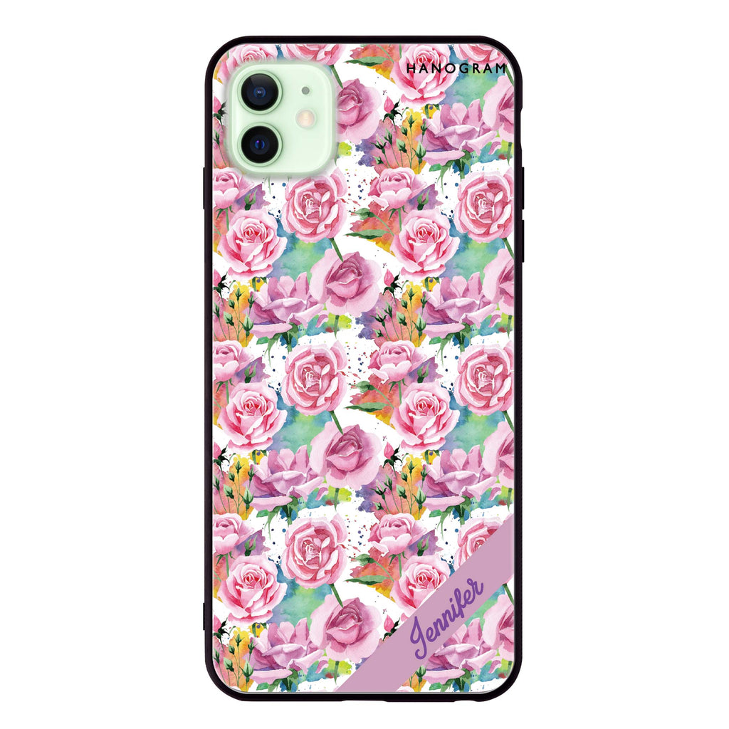 Colorful Rose iPhone 12 mini 超薄強化玻璃殻