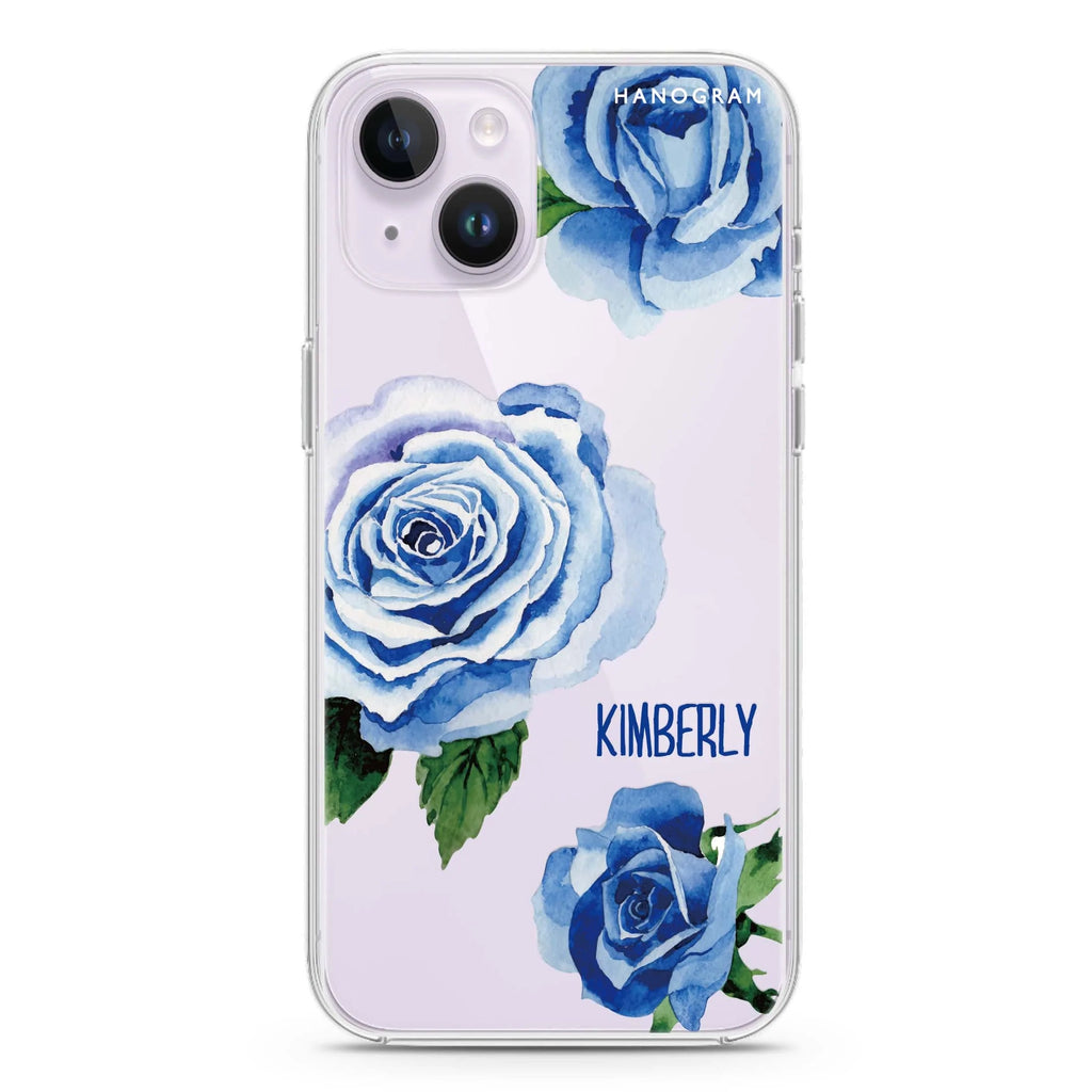 Blue Rose iPhone 14 水晶透明保護殼