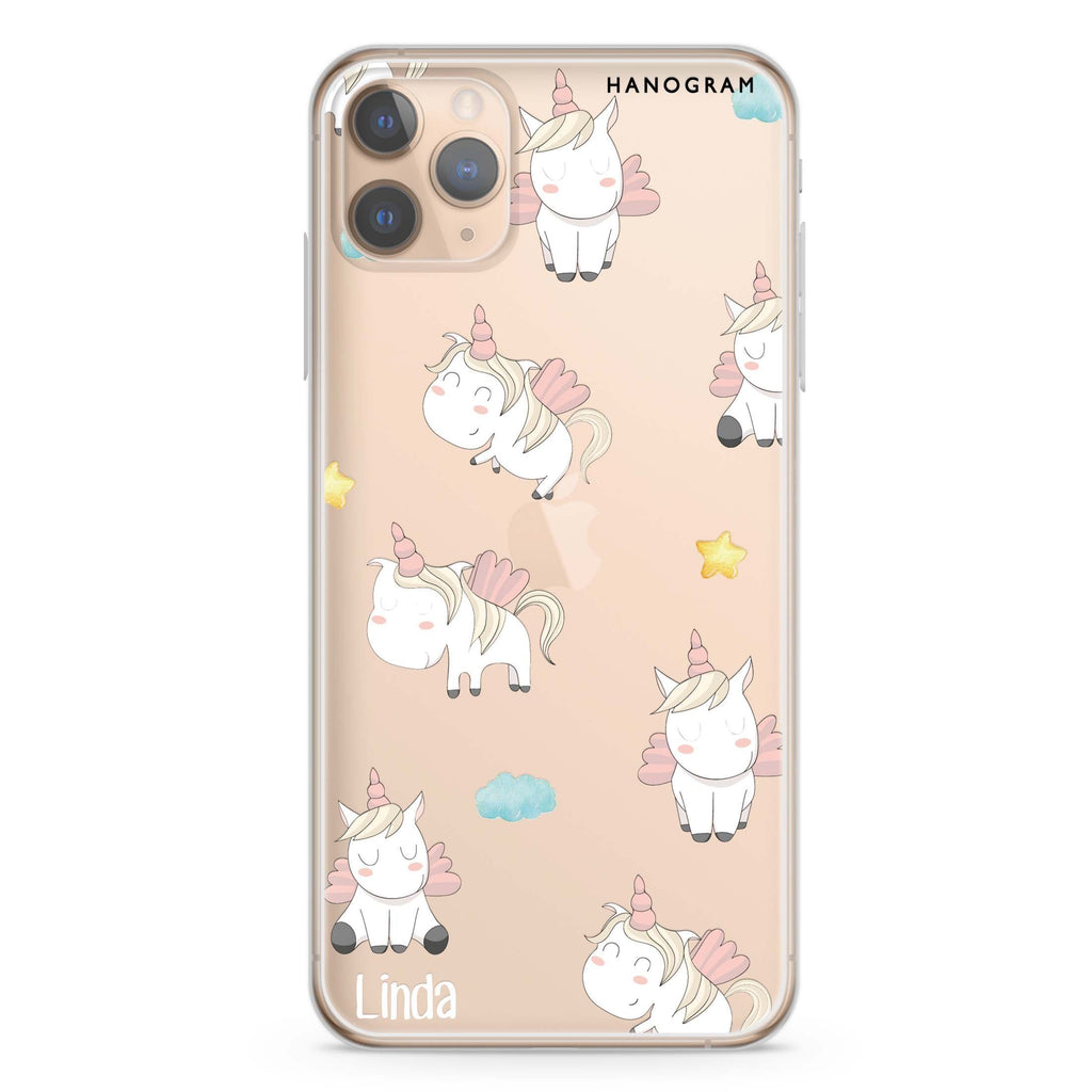 Baby Cute Unicorn iPhone 11 Pro 水晶透明保護殼