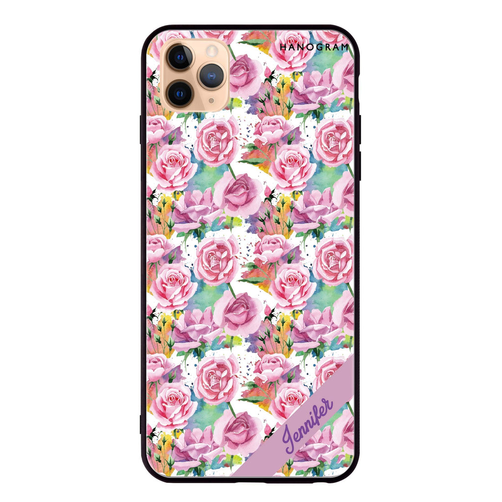 Colorful Rose iPhone 11 Pro 超薄強化玻璃殻