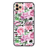 Rose Checkered iPhone 11 Pro Max 超薄強化玻璃殻
