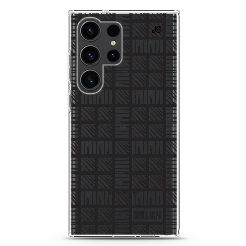 Square Samsung Galaxy Ultra 可加名字透明保護殼，適用 S26/S25/S24/S23 Ultra，圖1