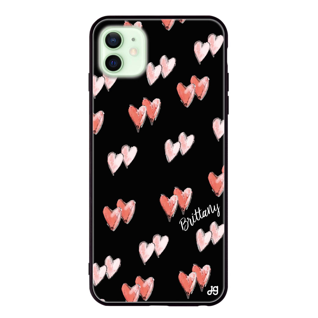 Double Heart iPhone 12 mini 超薄強化玻璃殻