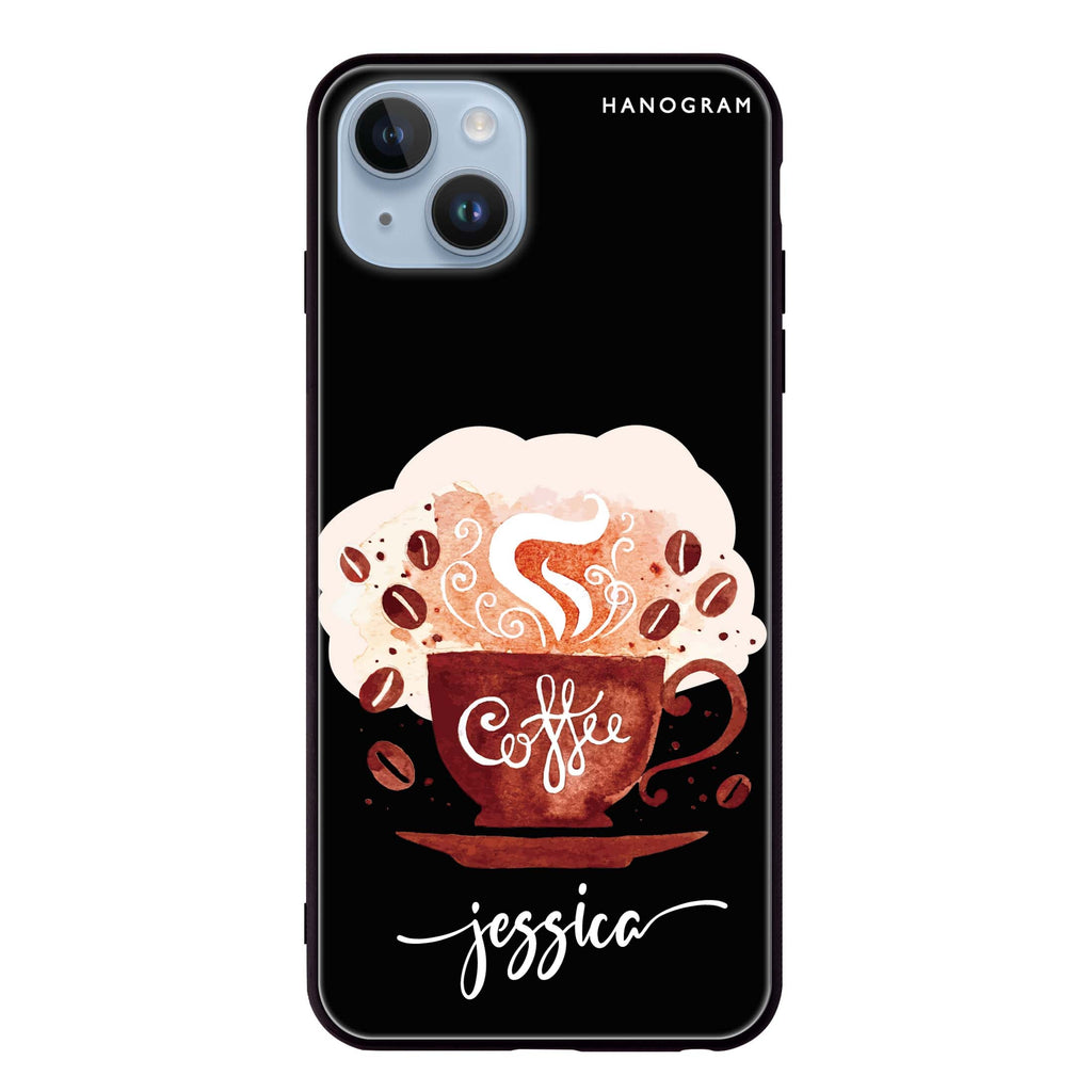 Fragrant coffee iPhone 13 Mini 超薄強化玻璃殻