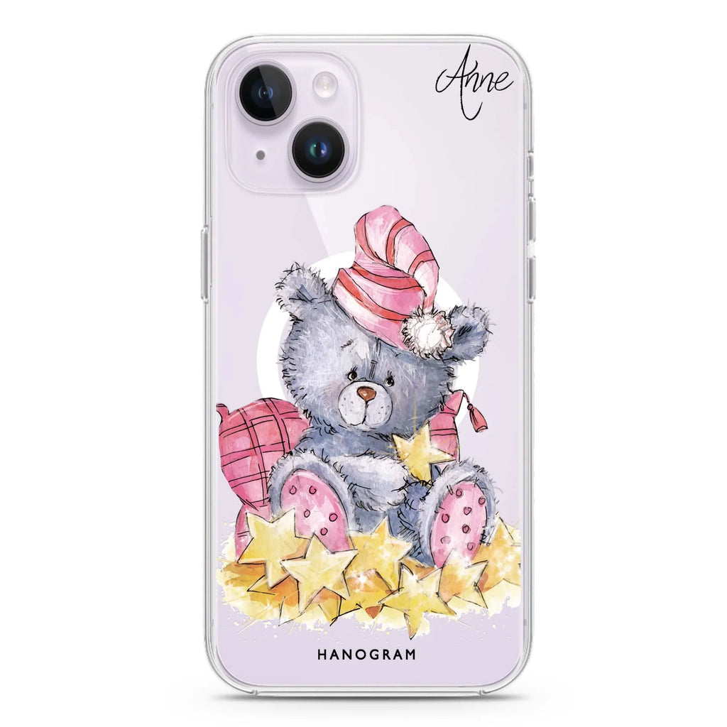Star Bear iPhone 14 Magsafe 兼容水晶透明保護殼