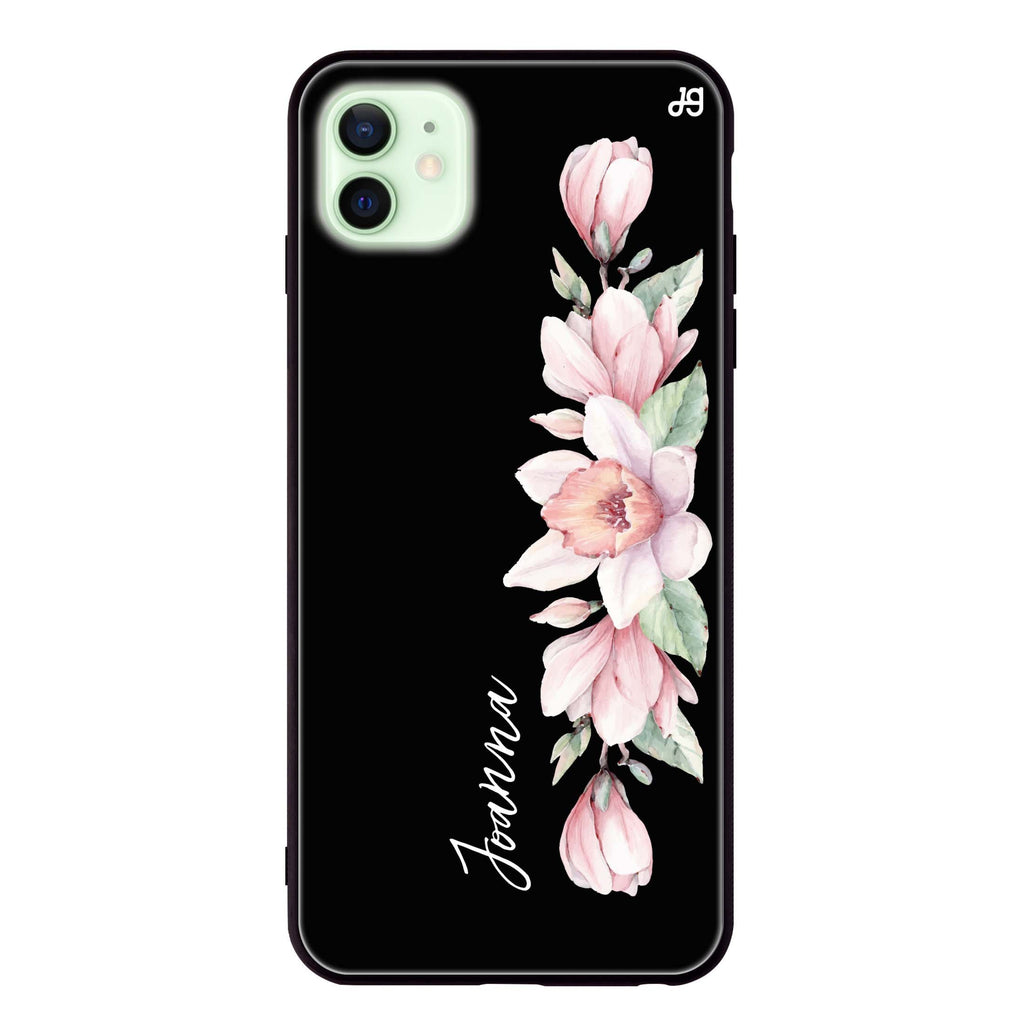 Floral and Me iPhone 12 mini 超薄強化玻璃殻