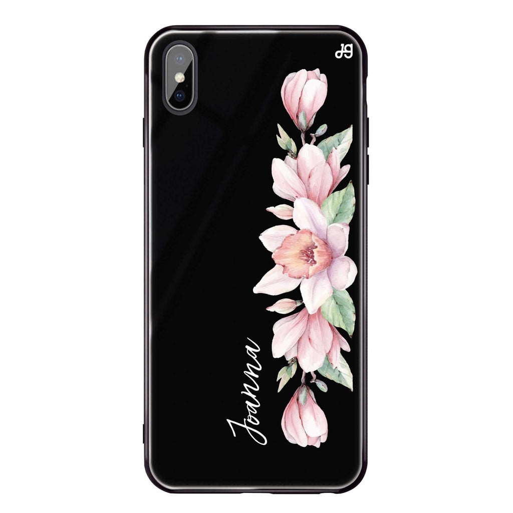 Floral and Me iPhone XS 超薄強化玻璃殻