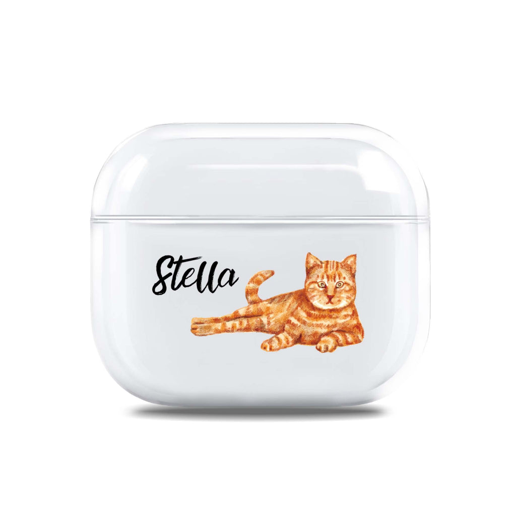 Brown Cat AirPods 透明保護殻