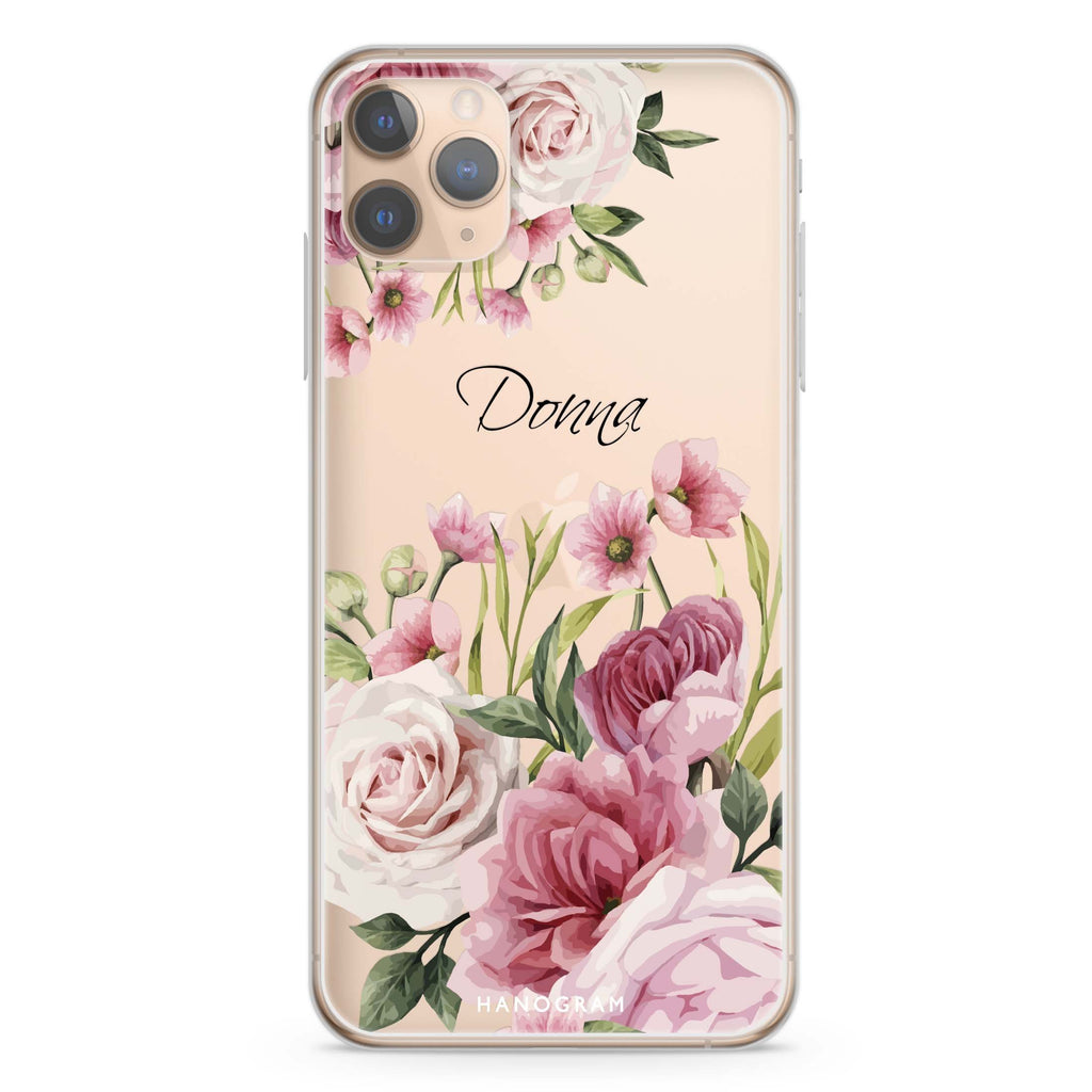 Beautiful Flowers iPhone 11 Pro Max 水晶透明保護殼