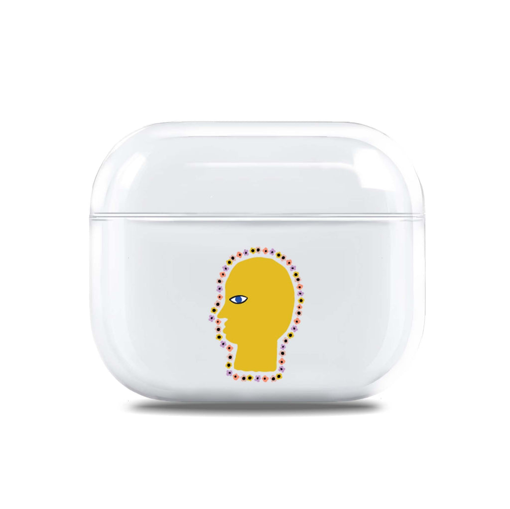 Floral Brain AirPods 透明保護殻