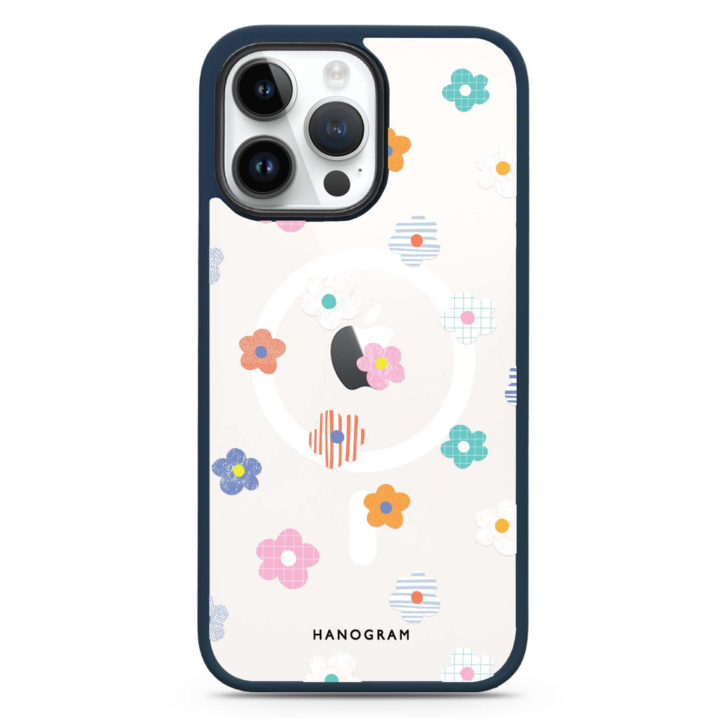 Floral Pattern Magsafe 兼容防衝擊保護殼