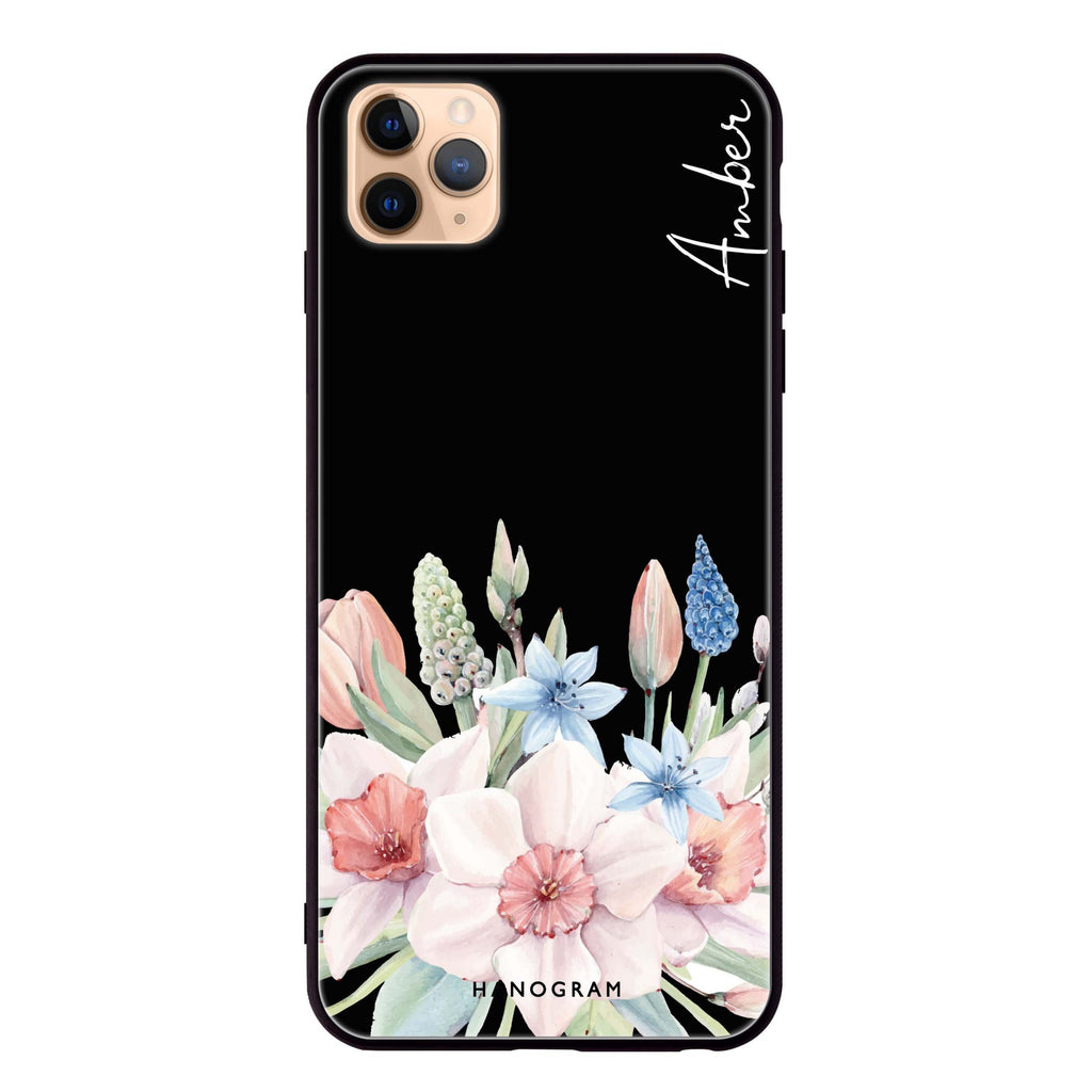 My Glamour Floral iPhone 11 Pro 超薄強化玻璃殻