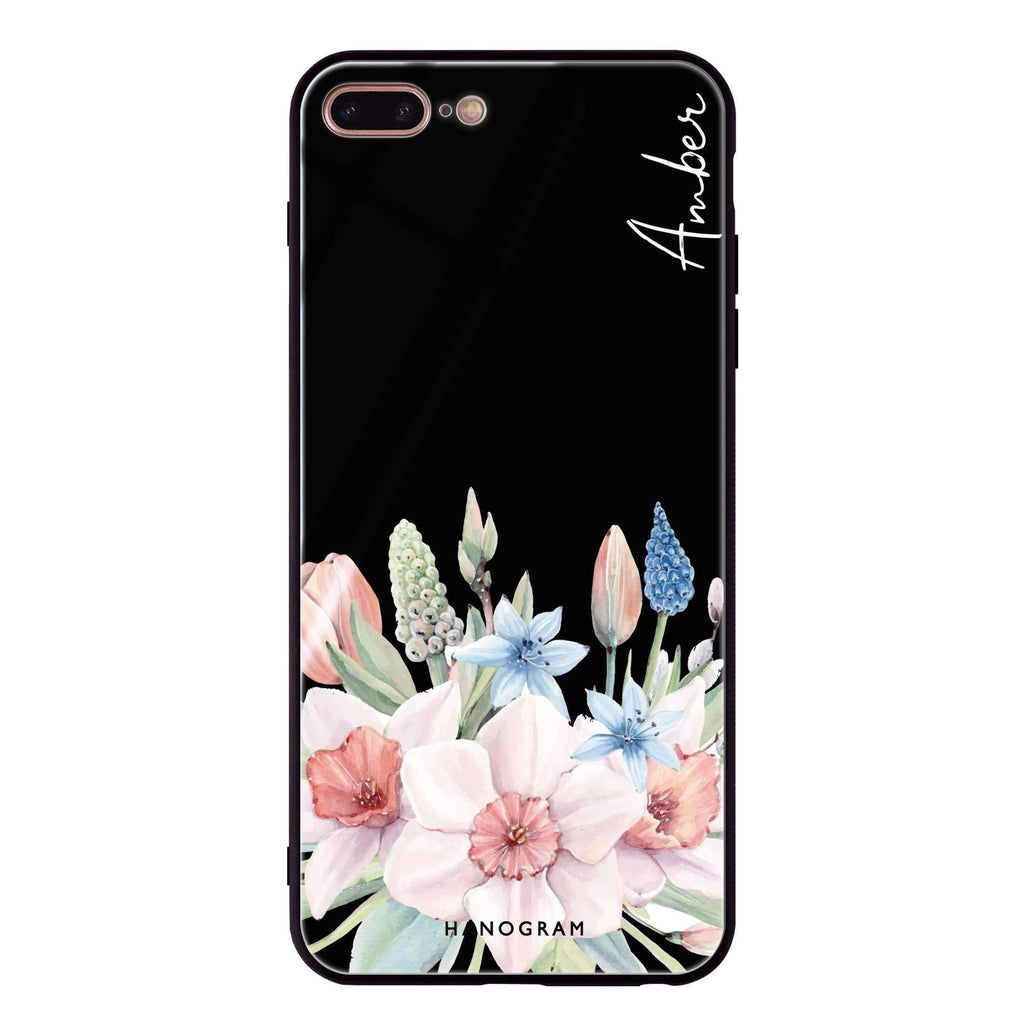 My Glamour Floral iPhone 7 Plus 超薄強化玻璃殻
