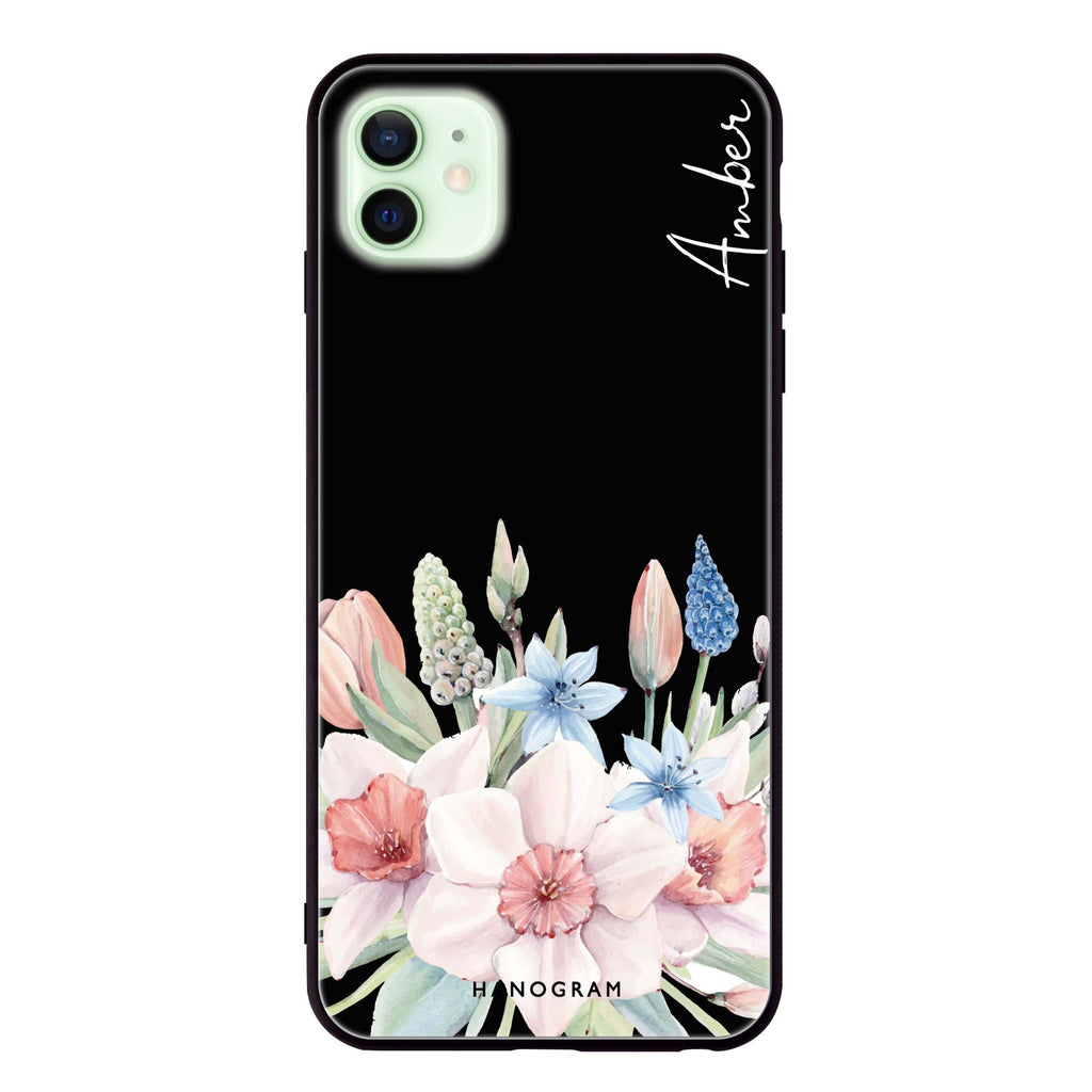 My Glamour Floral iPhone 12 超薄強化玻璃殻