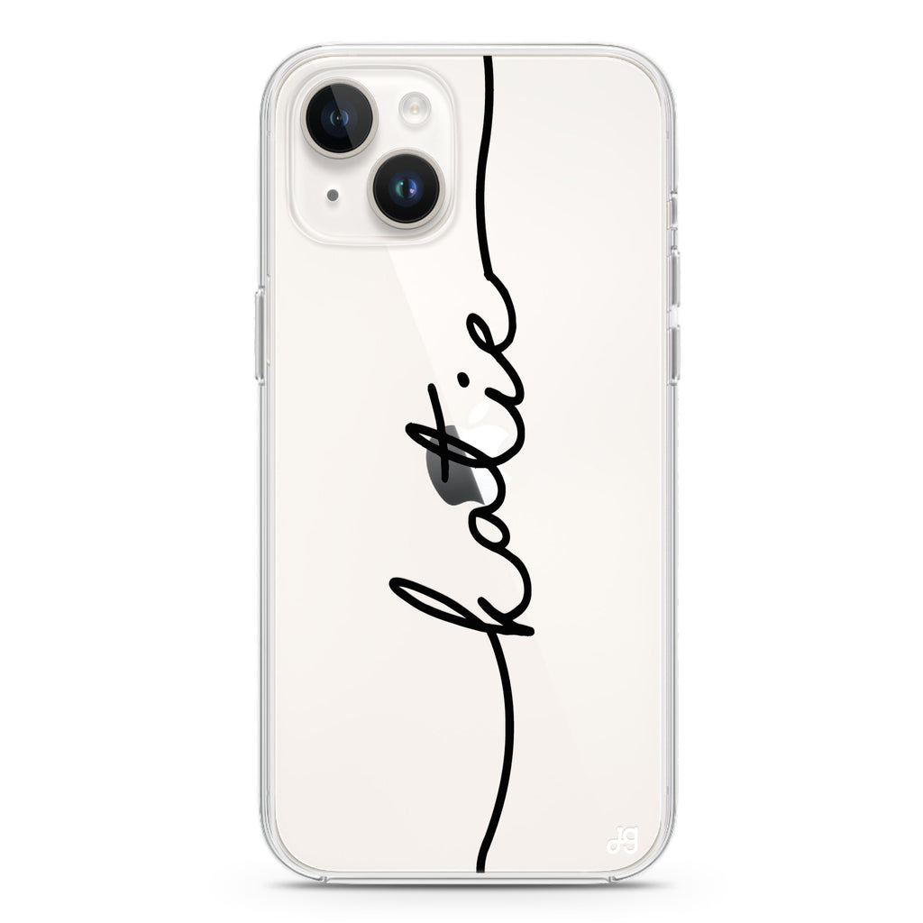 Vertical Handwritten iPhone 14 水晶透明保護殼