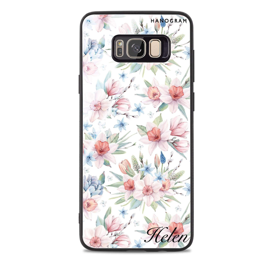 Glamour Floral World Samsung S8 Plus 超薄強化玻璃殻