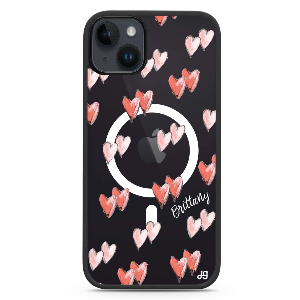 Double Heart iPhone 14 Plus Magsafe 兼容防衝擊保護殼