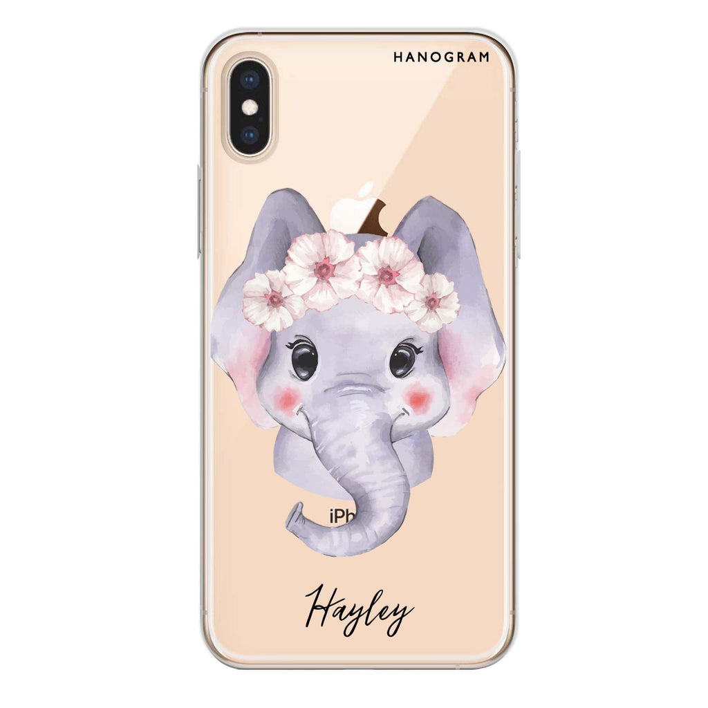 Baby Elephant iPhone XS Max 水晶透明保護殼