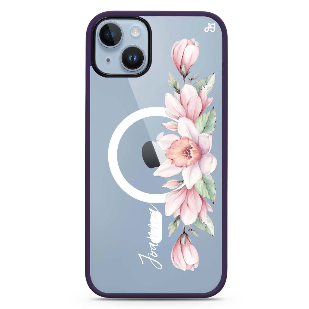 Floral and Me iPhone 14 Plus Magsafe 兼容防衝擊保護殼