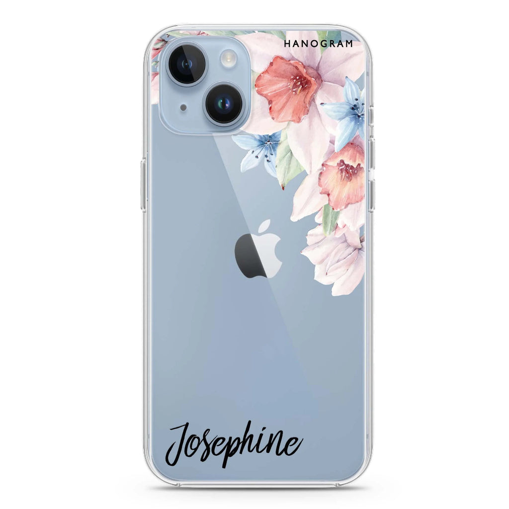 Glamour Floral iPhone 14 水晶透明保護殼