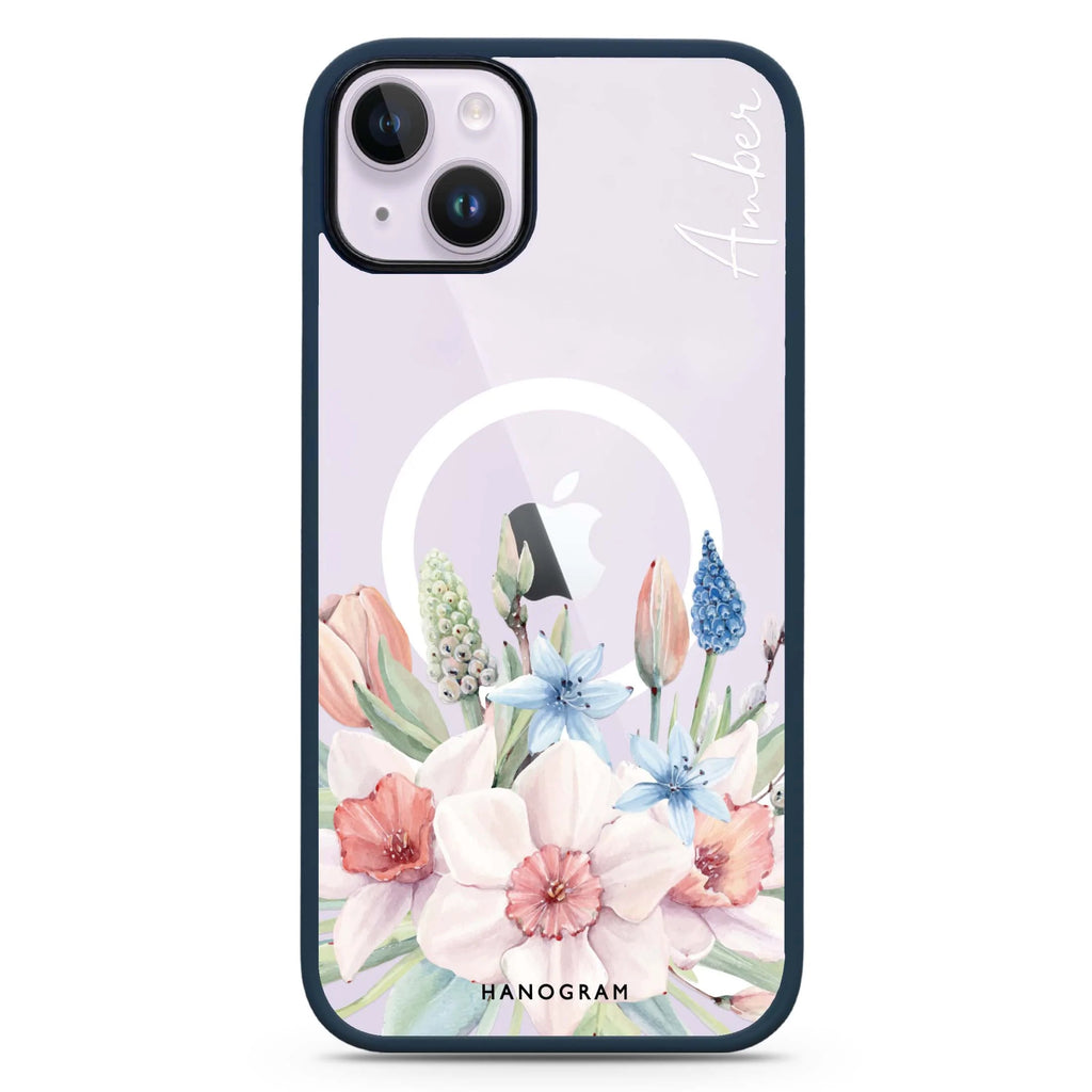 My Glamour Floral iPhone 14 Plus Magsafe 兼容防衝擊保護殼