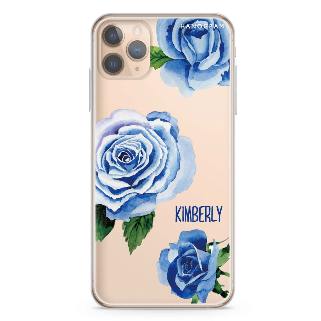 Blue Rose iPhone 11 Pro Max 水晶透明保護殼